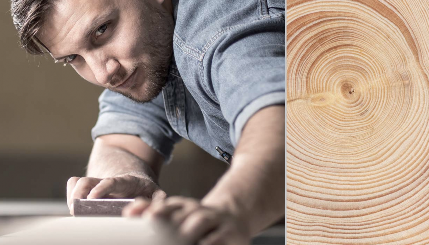 Homme travaillant le bois