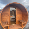 sauna tonneau finlandais 3 m pour 4 personnes
