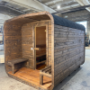 sauna finlandais cubique en thermowood