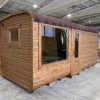 cube sauna finlandais en thermowood