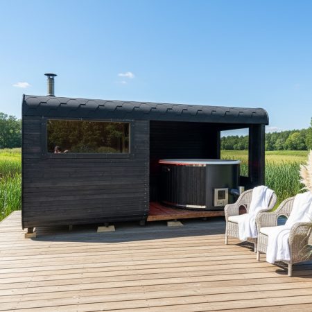 Fenêtre 60x148 cm côté sauna